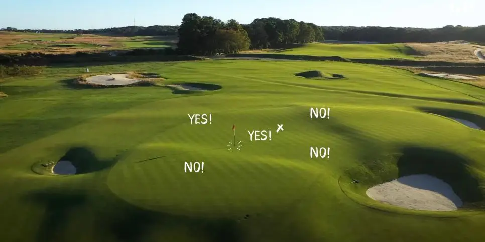 Where to read your putts from