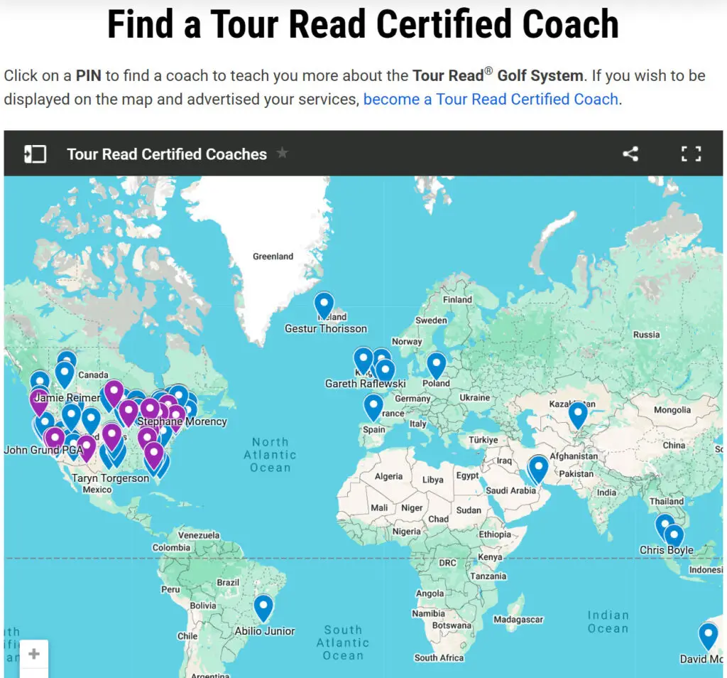 Find a Tour Read Certified Coach